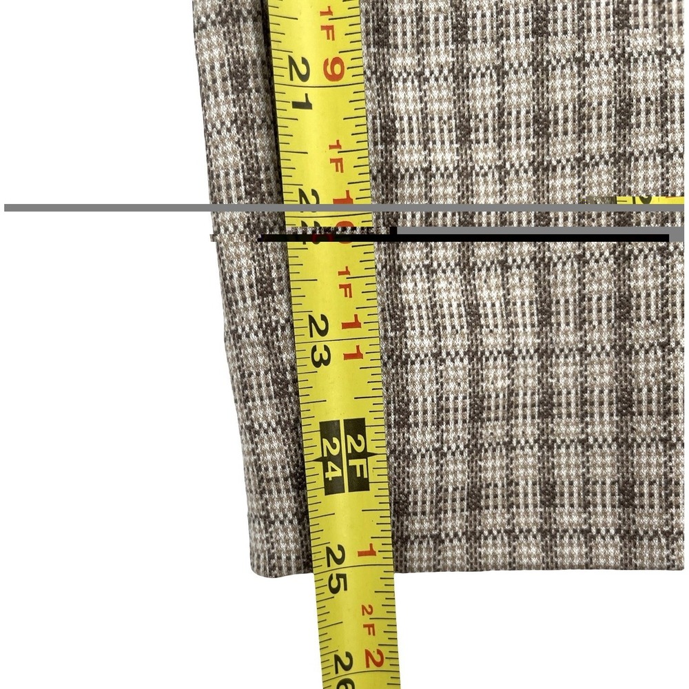 Liverpool Los Angeles Womens Check Knit Dress Pants Straight Leg Mid Rise 6 - Picture 5 of 7